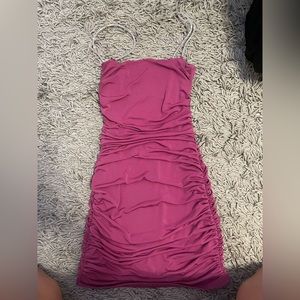 Lucy In the Sky Magenta Homecoming Dress